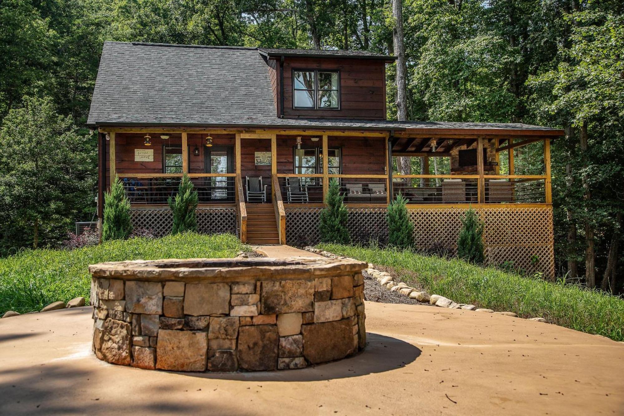Adore The Smores Rustic Mountain Charm Outdoor Spaces And A Cozy Hot Tub Blue Ridge Ngoại thất bức ảnh